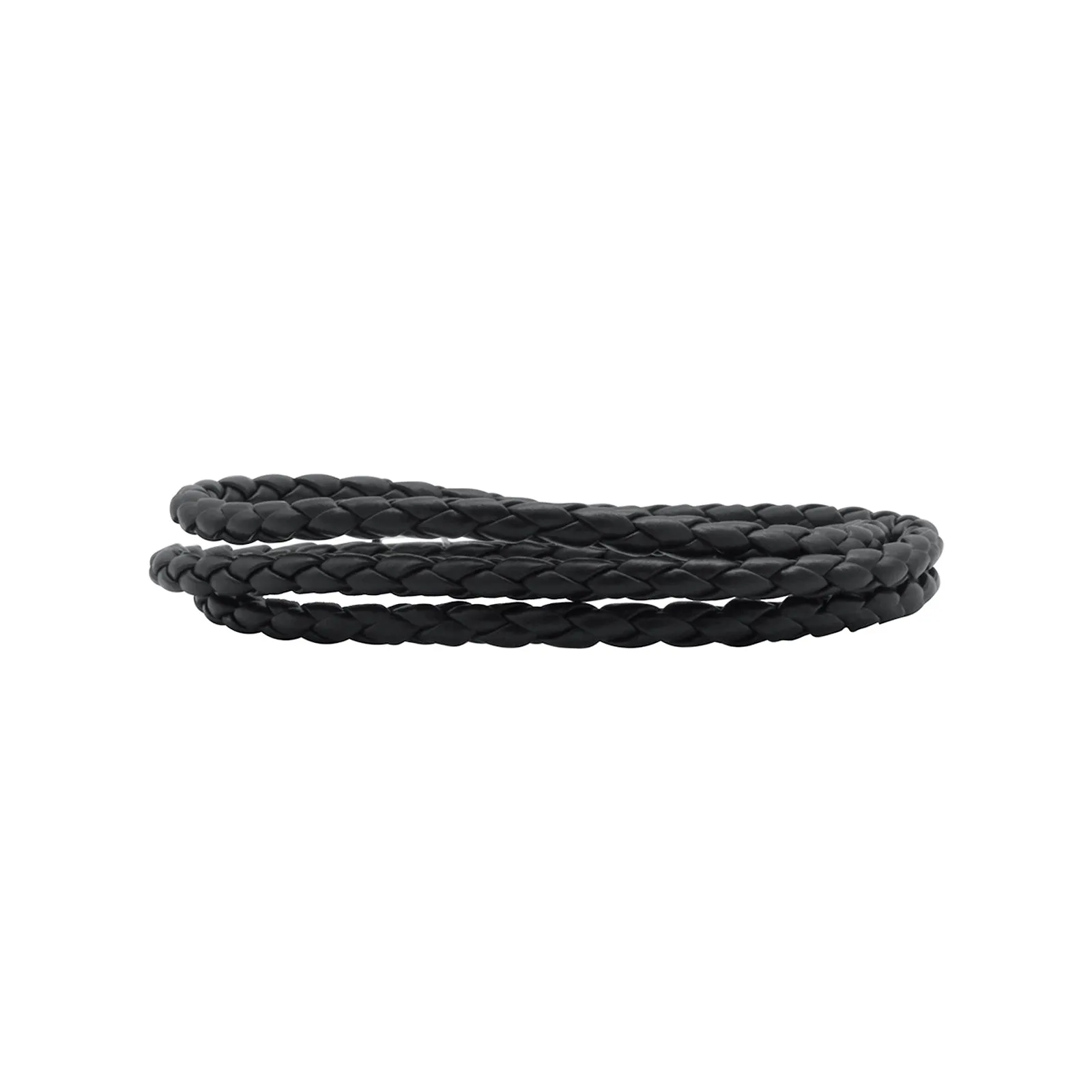 Aaron Braided Wrap Around Black Men's Bracelet