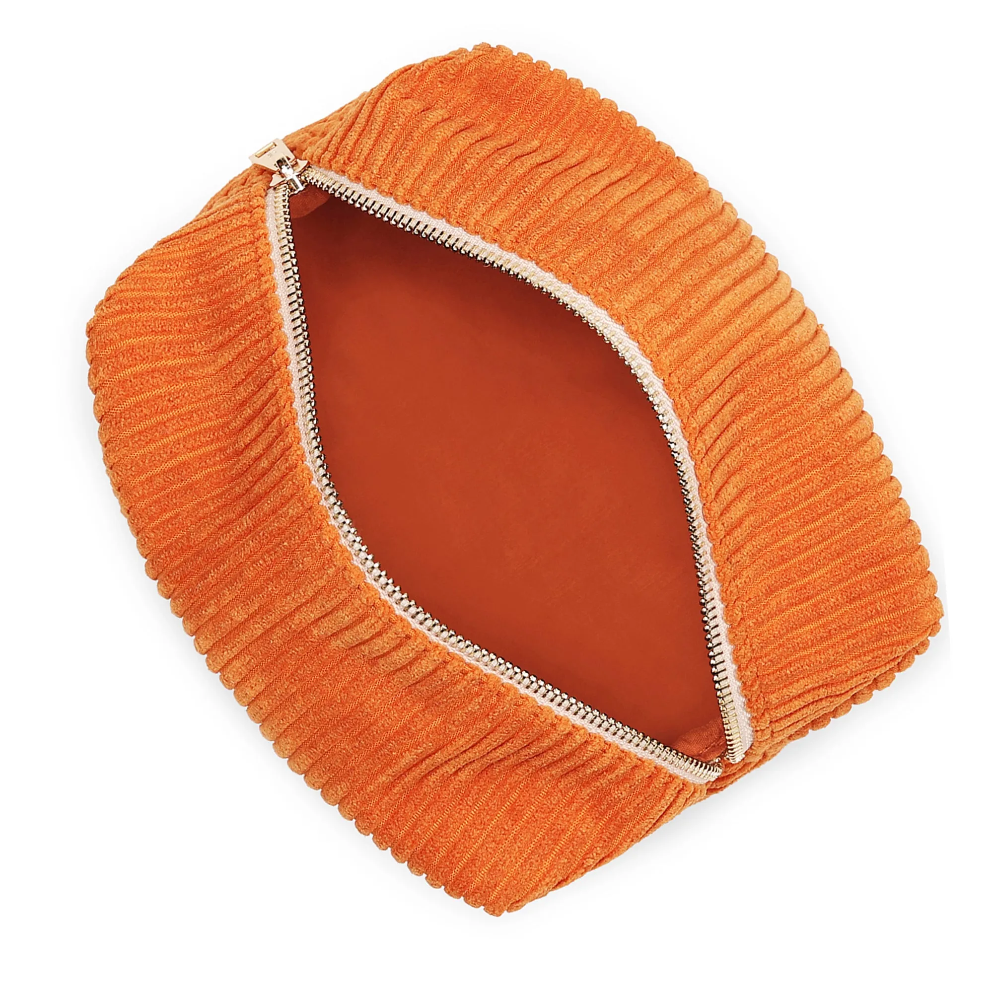 Accessorize London Women's Orange Cord Make Up Bag