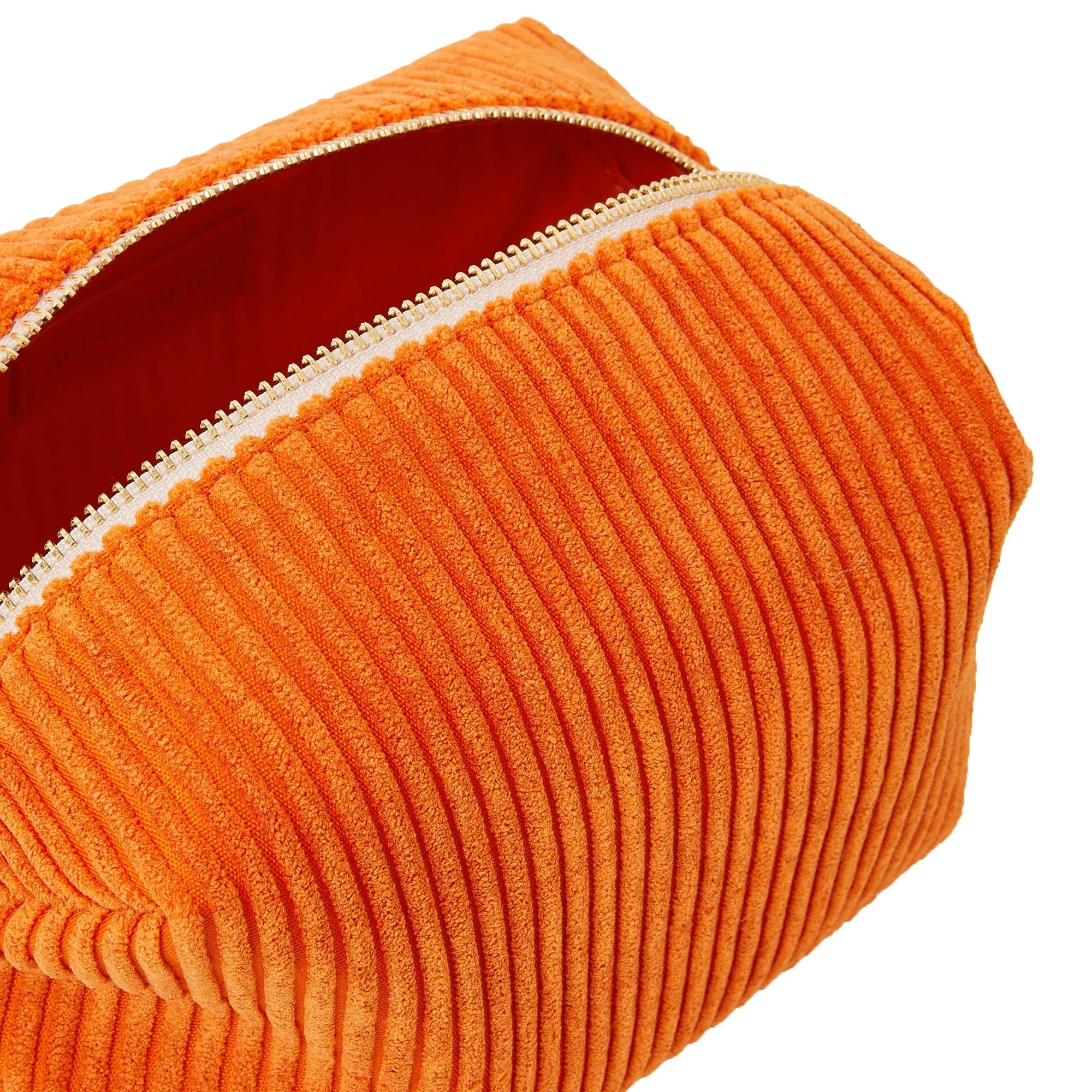 Accessorize London Women's Orange Cord Make Up Bag