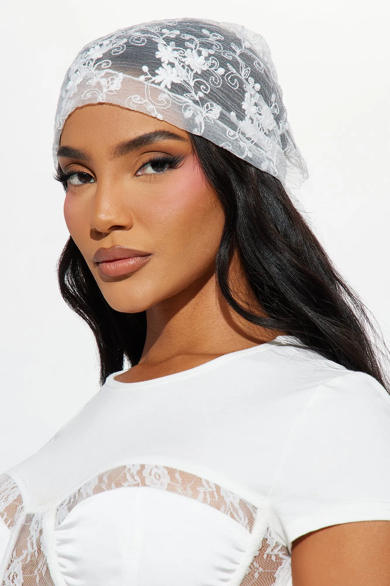 Afternoon Bliss Head Wrap - White