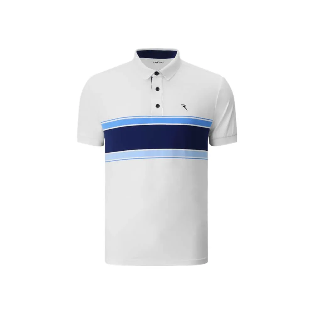 AGELONG | STRIPED SUNBLOCK® POLO | FINAL SALE