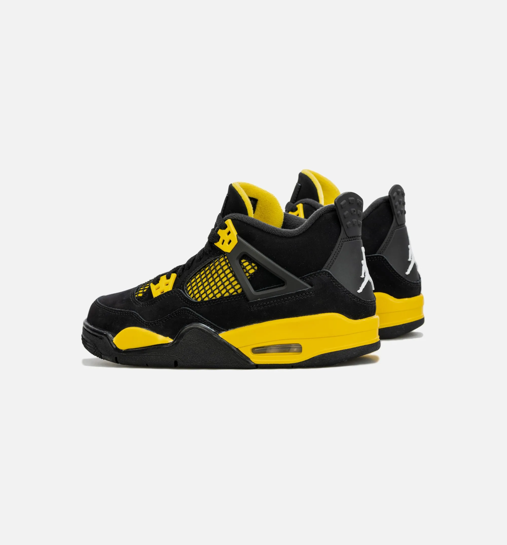 Air Jordan 4 Retro Thunder Grade School Lifestyle Shoe - Black/Yellow Free Shipping