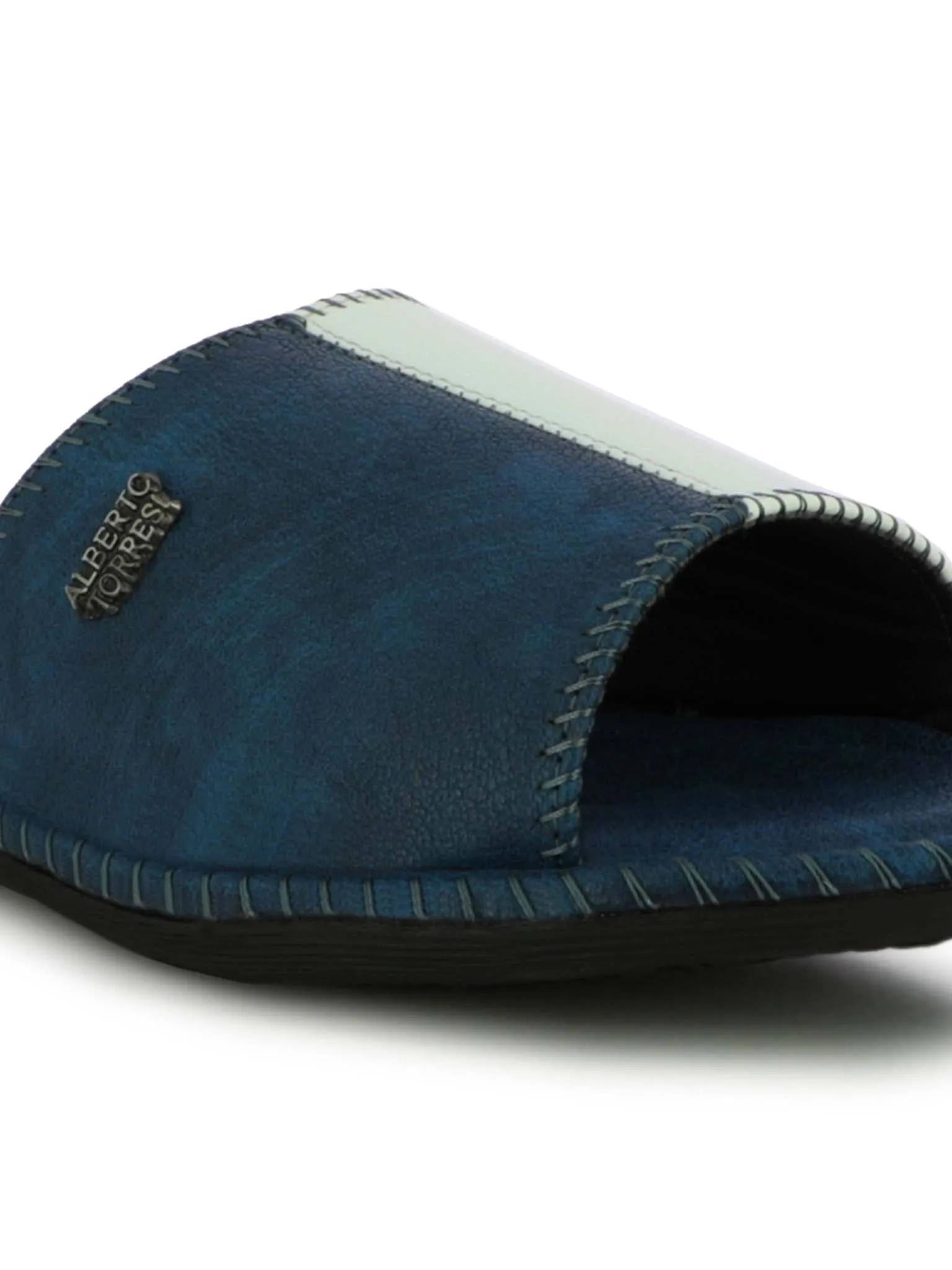 Alberto Torresi Men's Nova Blue Casual Slippers