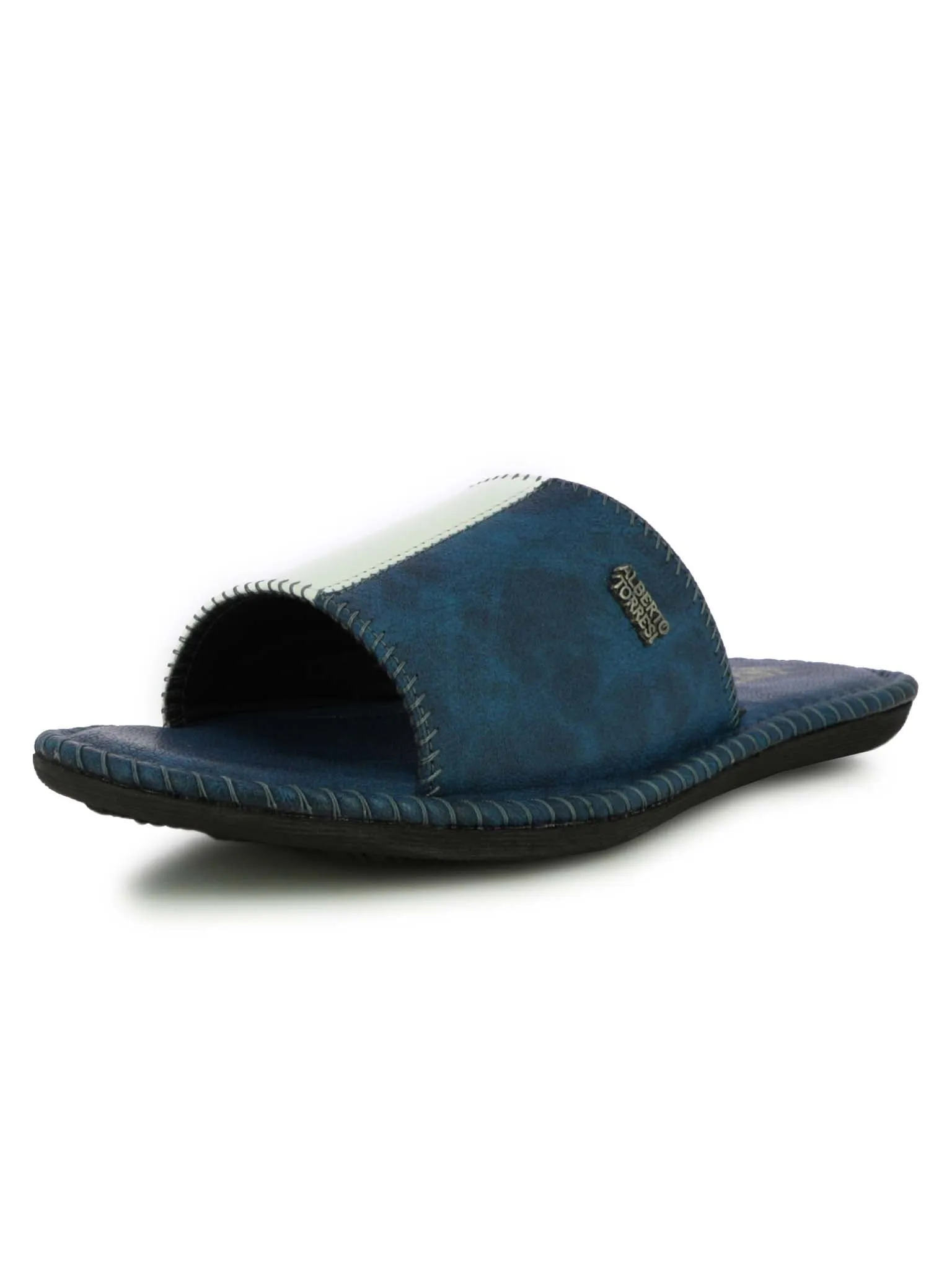 Alberto Torresi Men's Nova Blue Casual Slippers