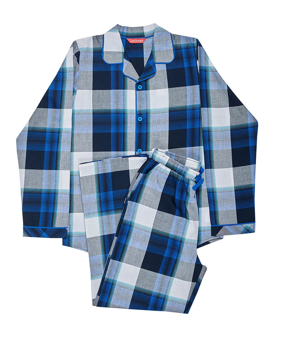 Aldrin Boys Blue Check Pyjama Set