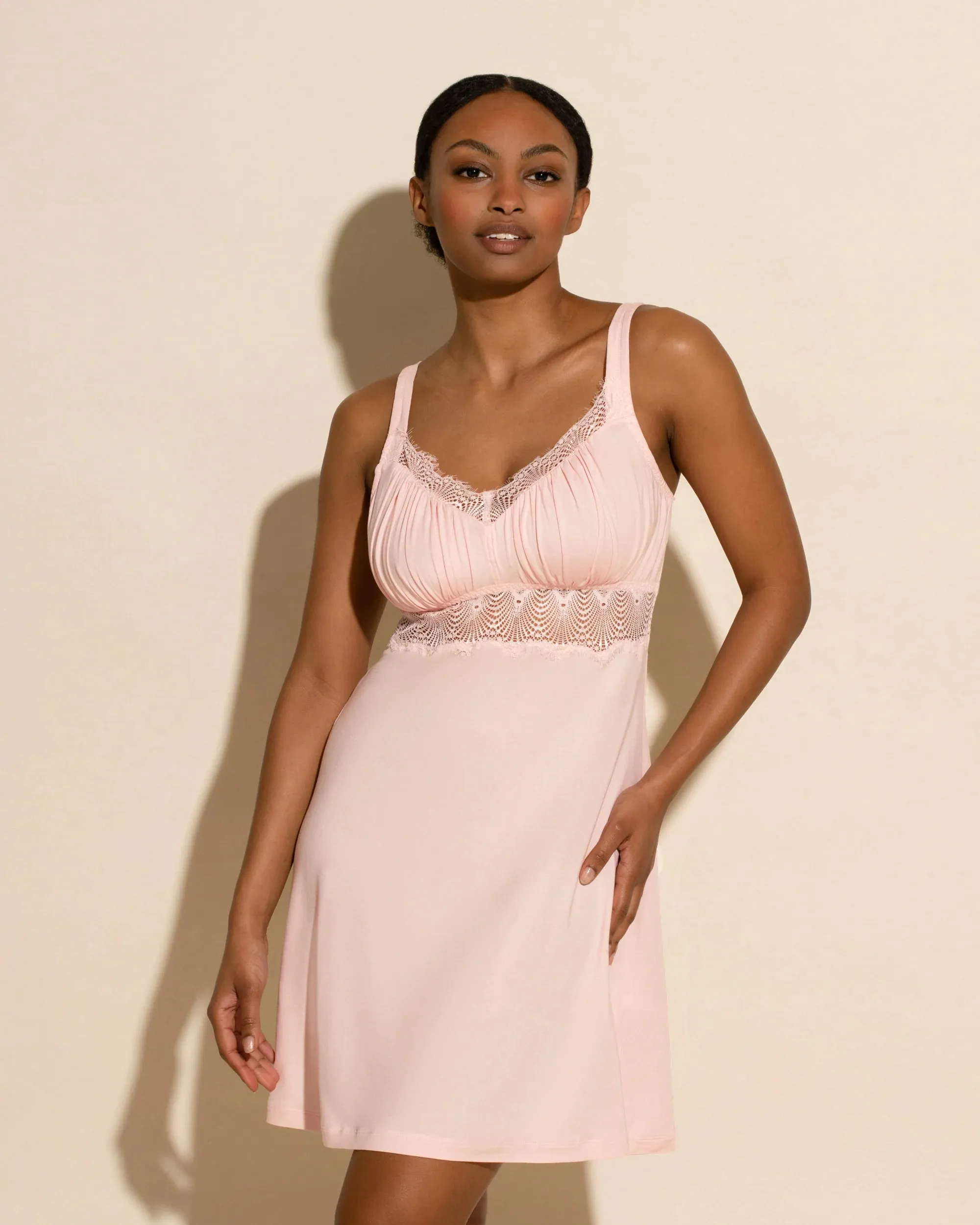 Allure Curvy Chemise | Pink Lilly