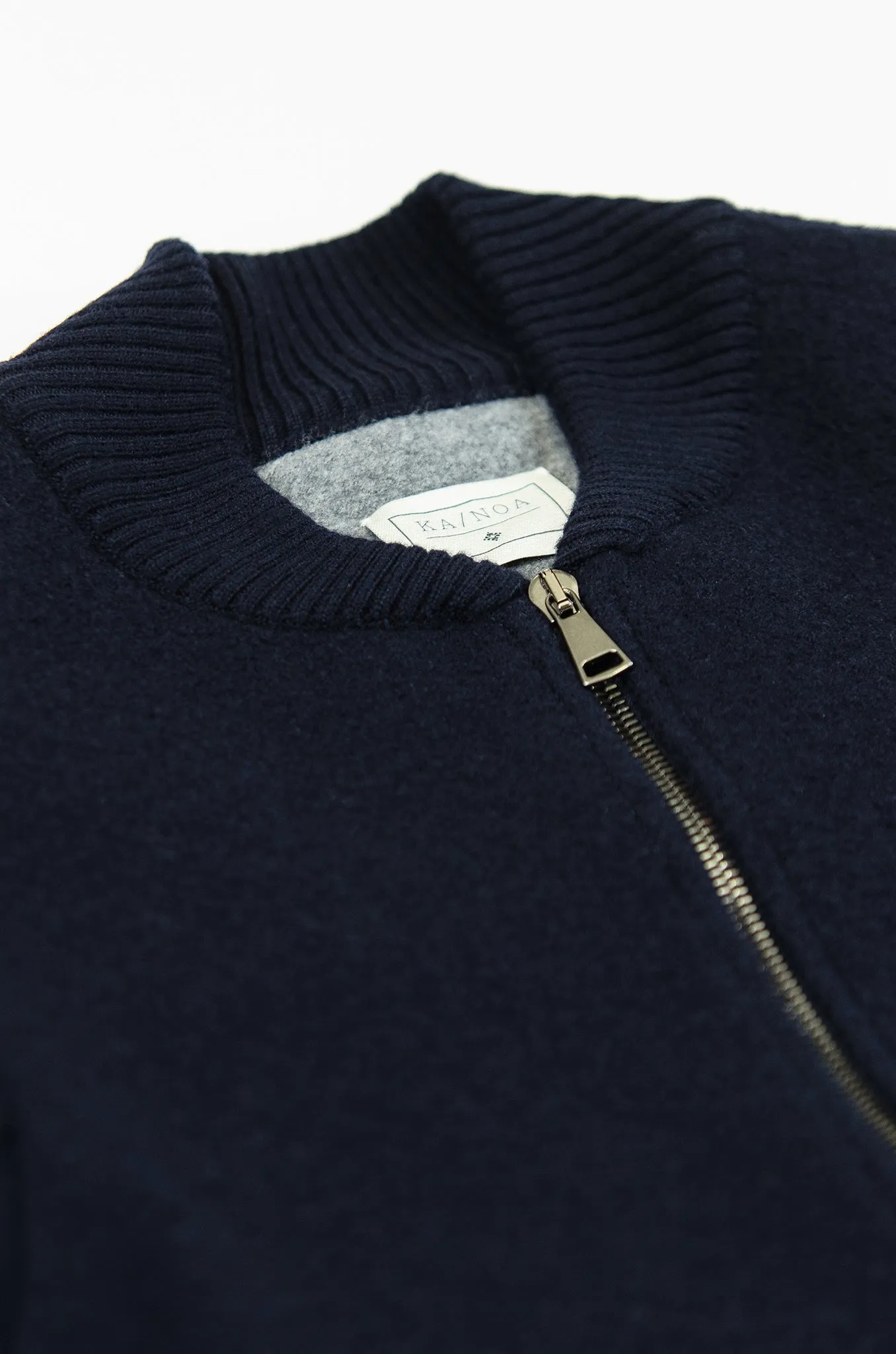 Arnoux felted woollen bomber (dark blue)