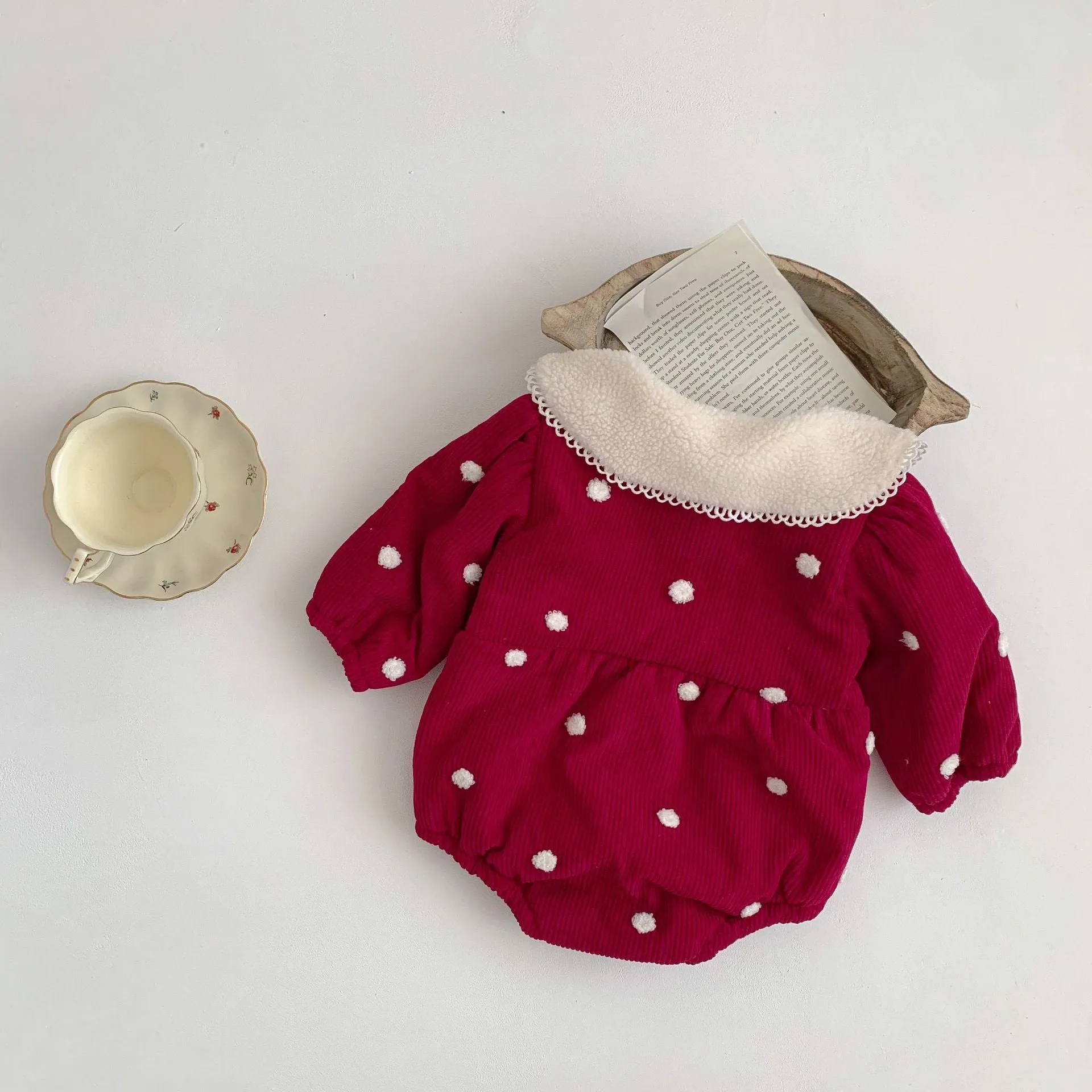 Baby Kid Girls Polka dots Rompers Wholesale 231019176