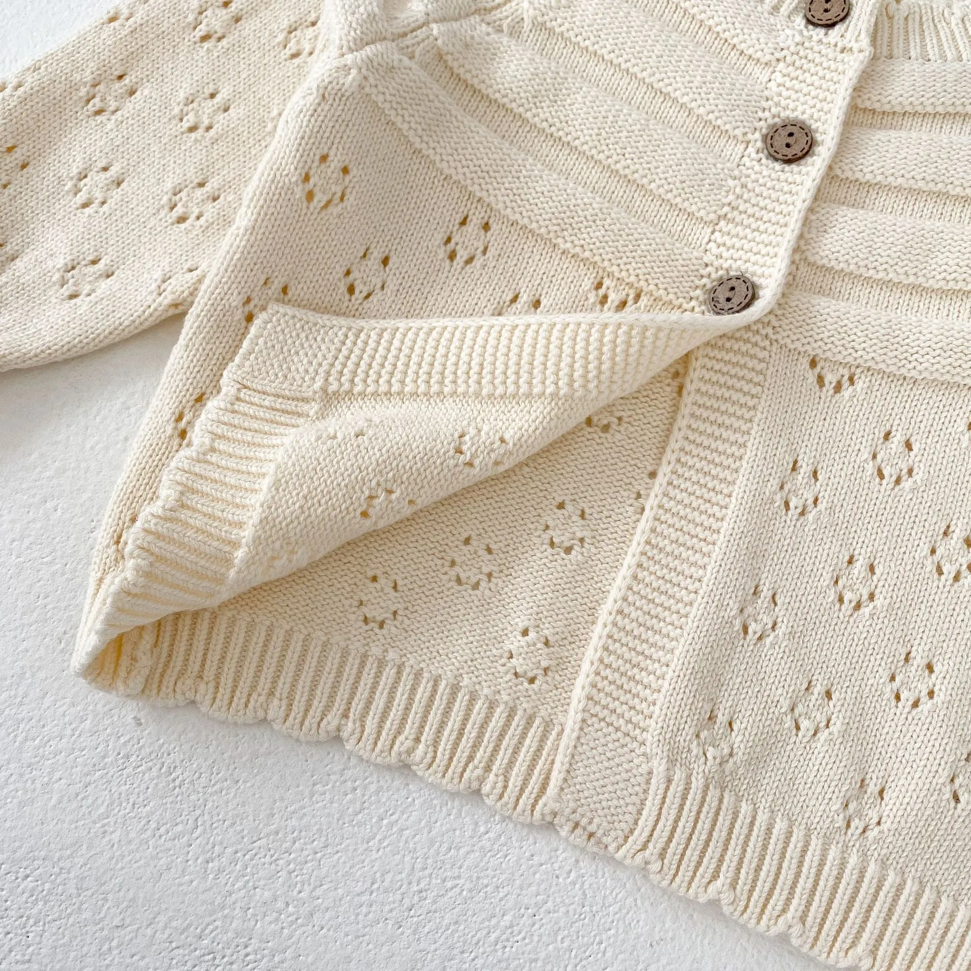 Baby Kid Girls Solid Color Cardigan Wholesale 24011165