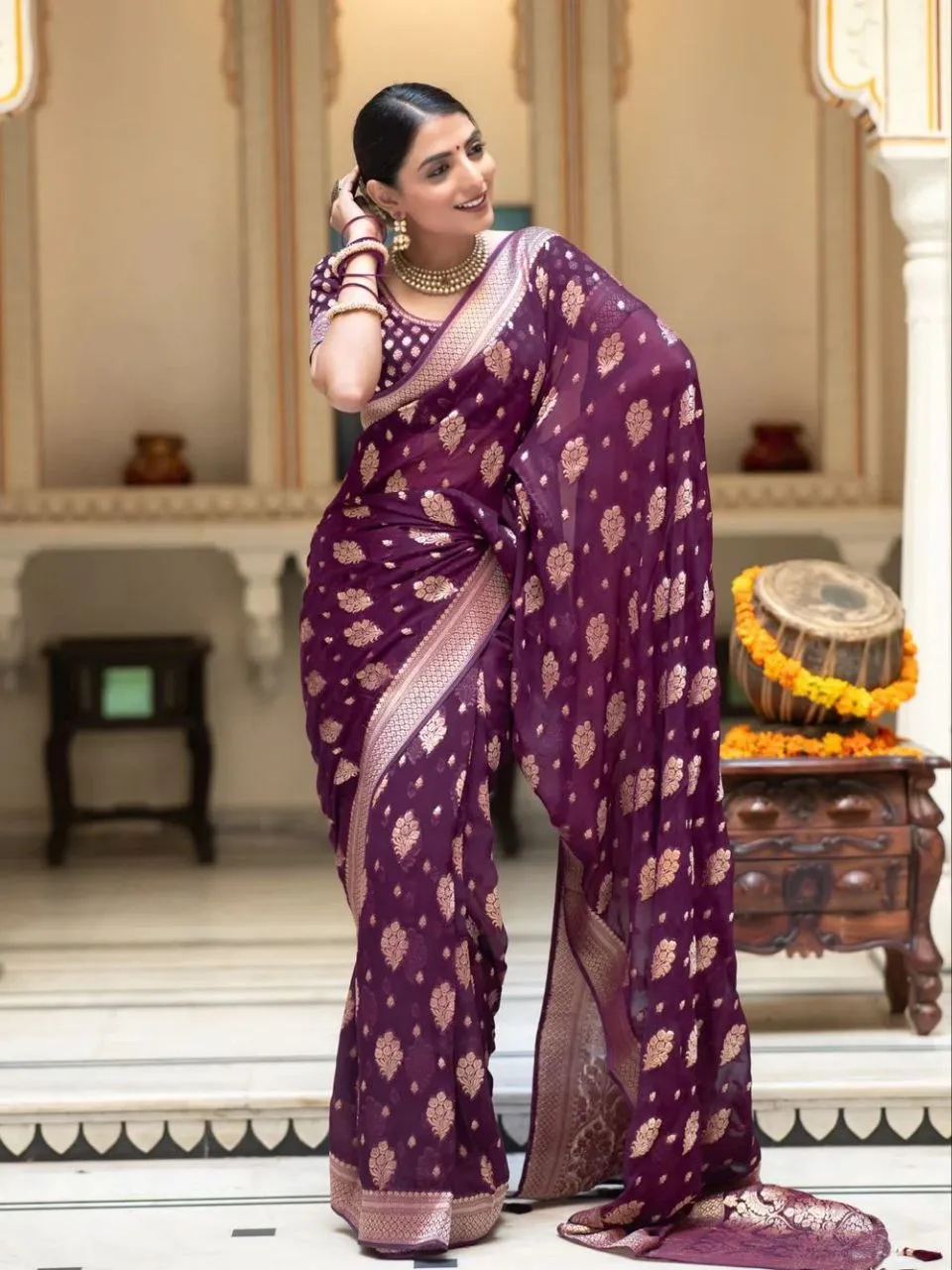 Banarasi Designer Party wear Women's Saree