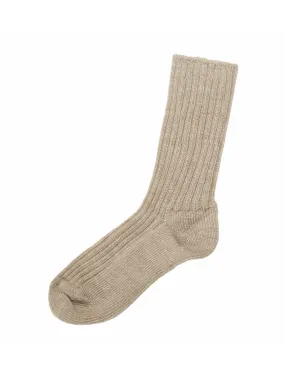 Beige Wool Socks