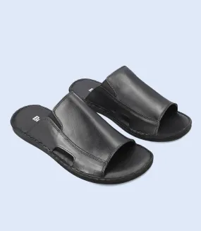 BM4633-BLACK-Men Slipper