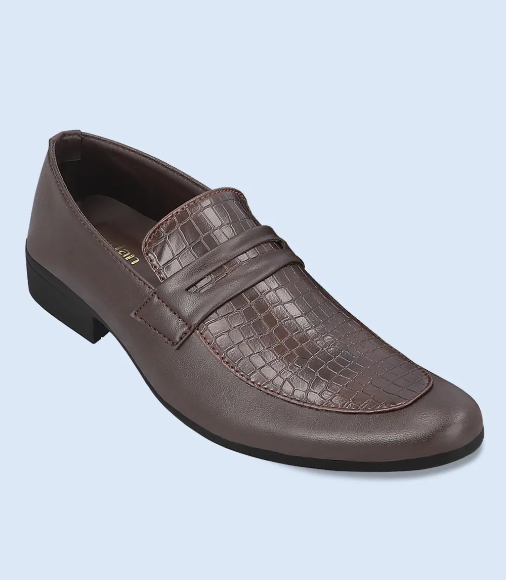 BM5118-DARKBROWN-Men Formal Slip-on's