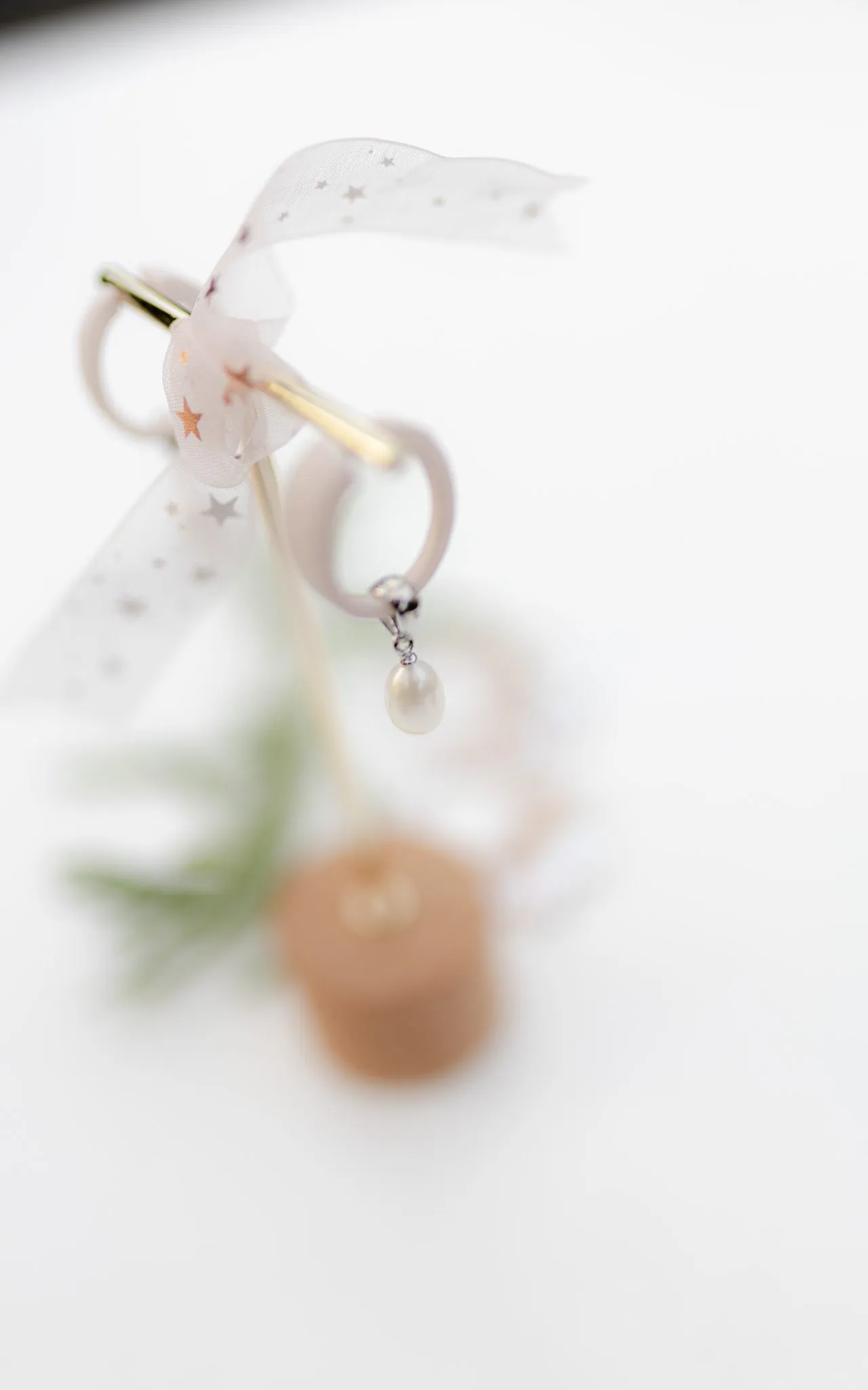 Boucles d'oreilles LITCHI & perles en breloque