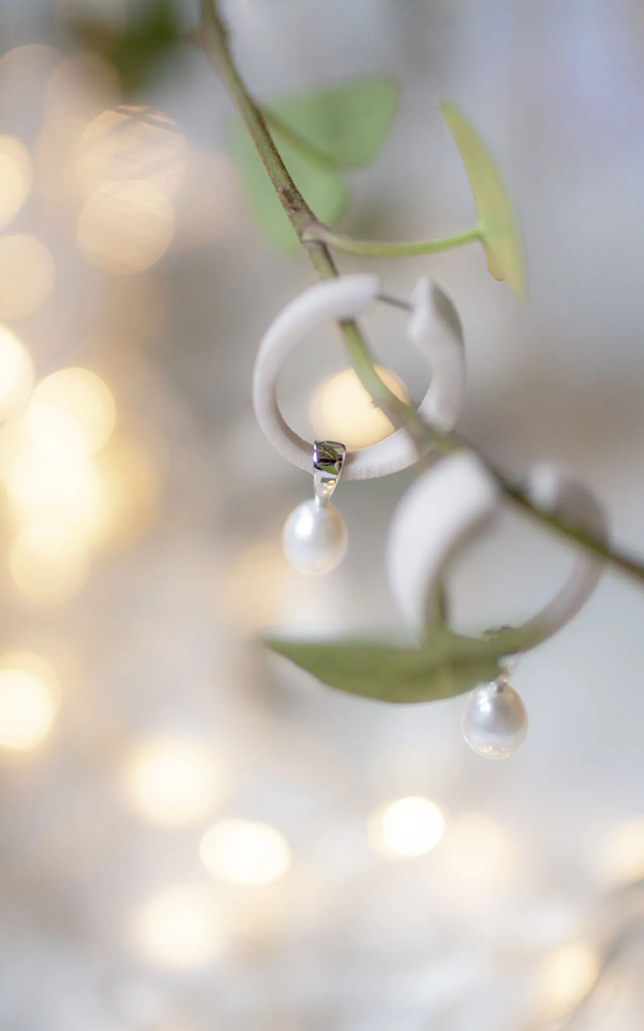 Boucles d'oreilles LITCHI & perles en breloque