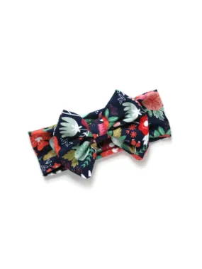 Bow Headband - Midnight Floral