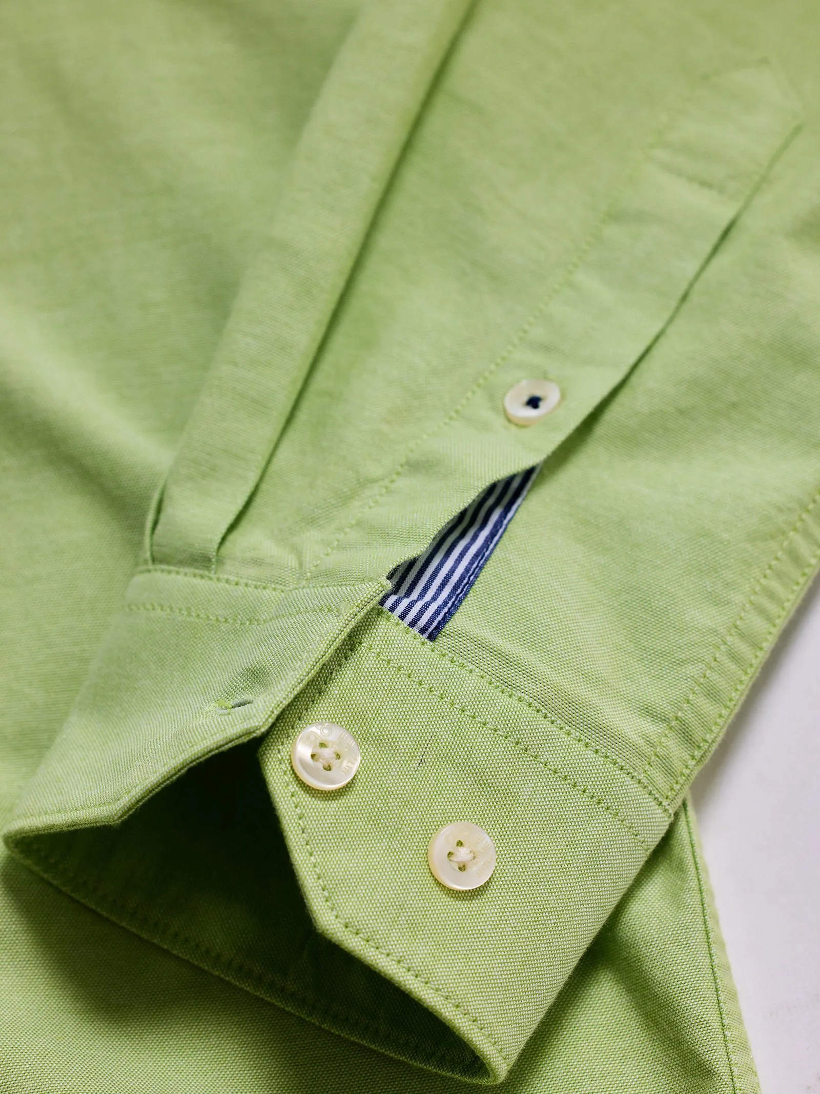 Bright Green Stretch Casual Shirt