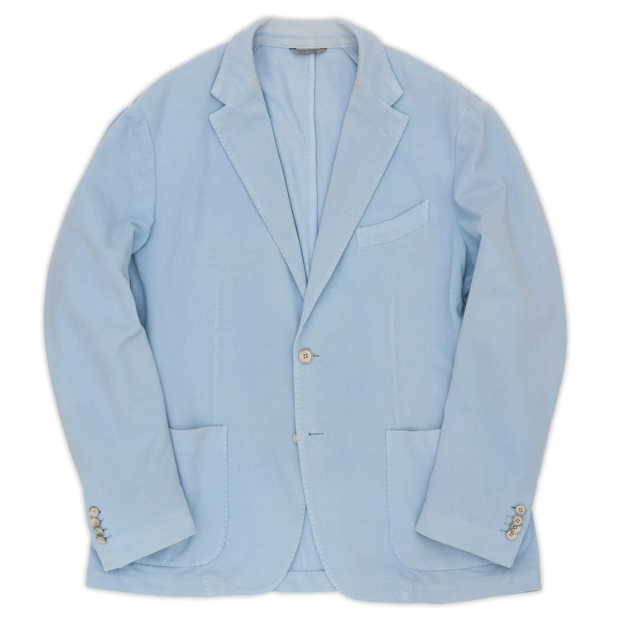 CANALI Light Blue Cotton Jacket EU 56 US 46