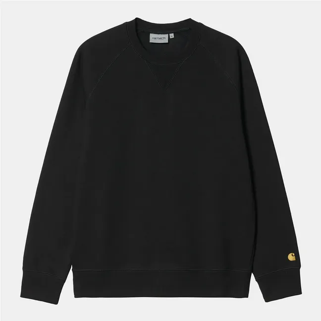 Carhartt men's crewneck sweatshirt 1026383 00F black gold