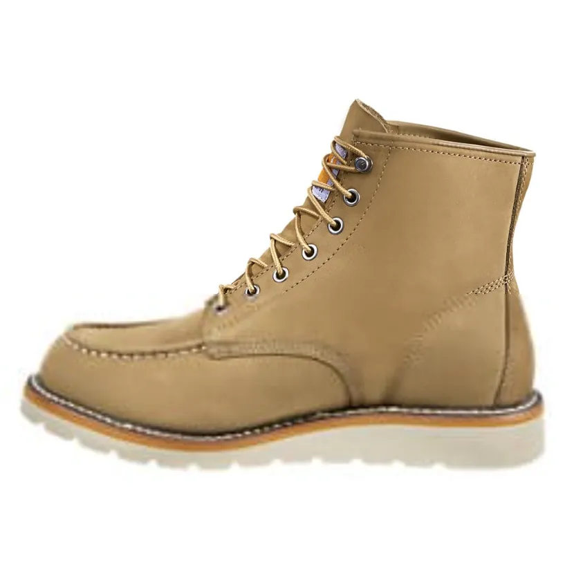 Carhartt Men's Moc 6" Soft Toe Wedge Work Boot Khaki - FW6077-M