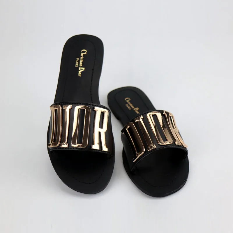 CD Slippers for Women – Luxury Footwear Ladies Logo Slides-1024