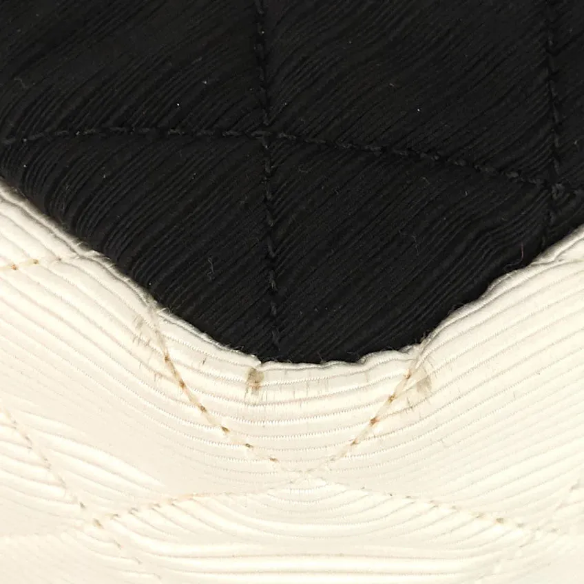 Chanel Reissue Small Black and Ivory Nylon Shoulder Bag