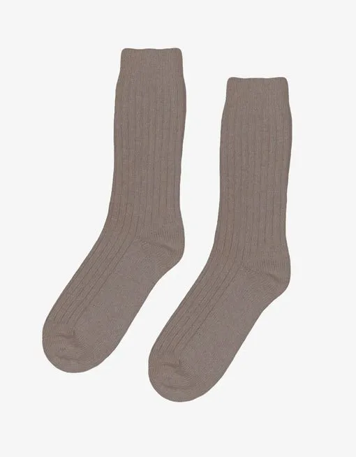 Colorful Merino wool Blend sock Warm Taupe