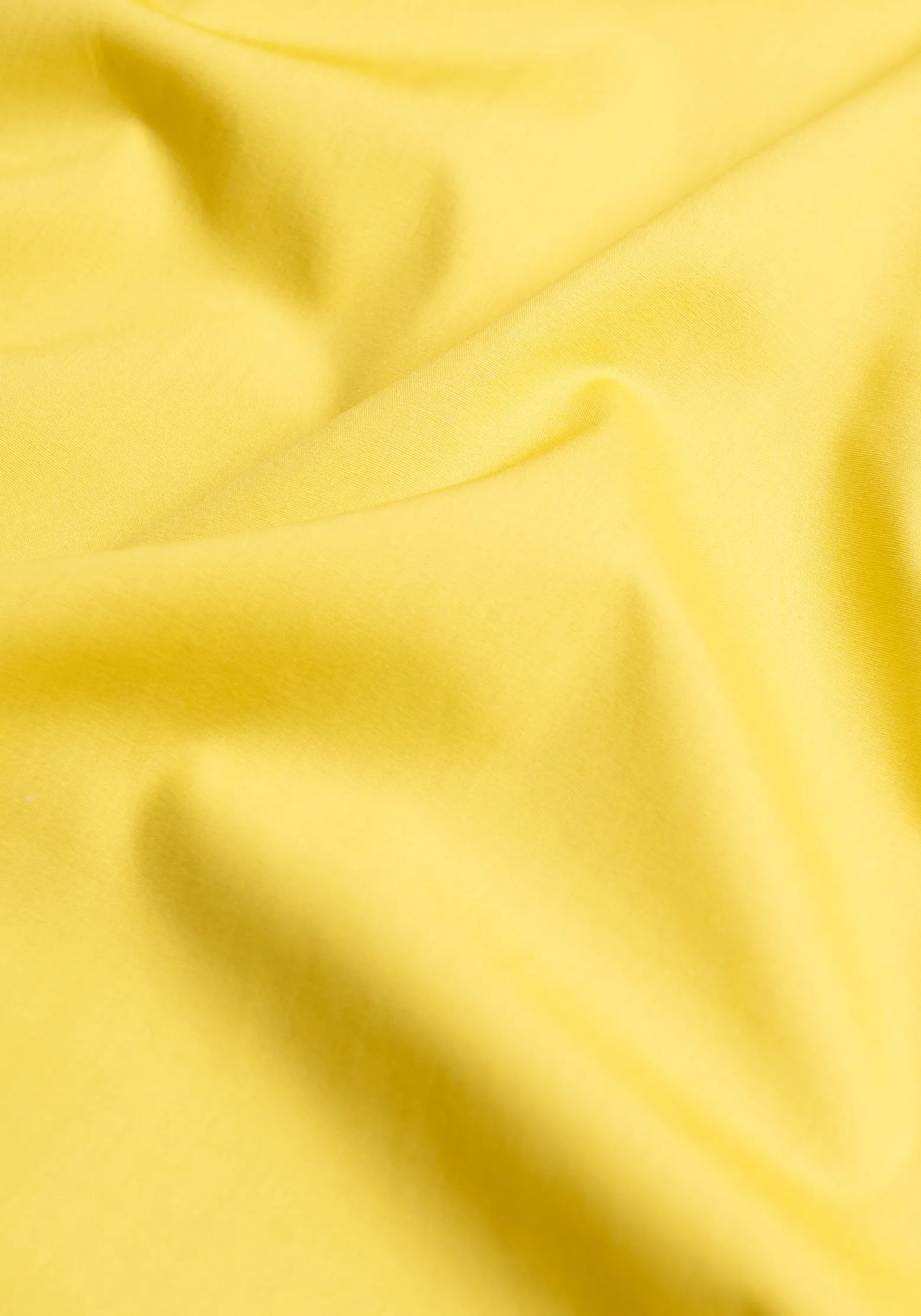 Crisp Bright Yellow Poplin Shirt