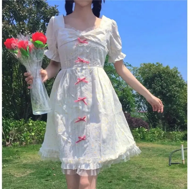 Daisy Kawaii Princess Short Sleeve Summer Dolly Dress