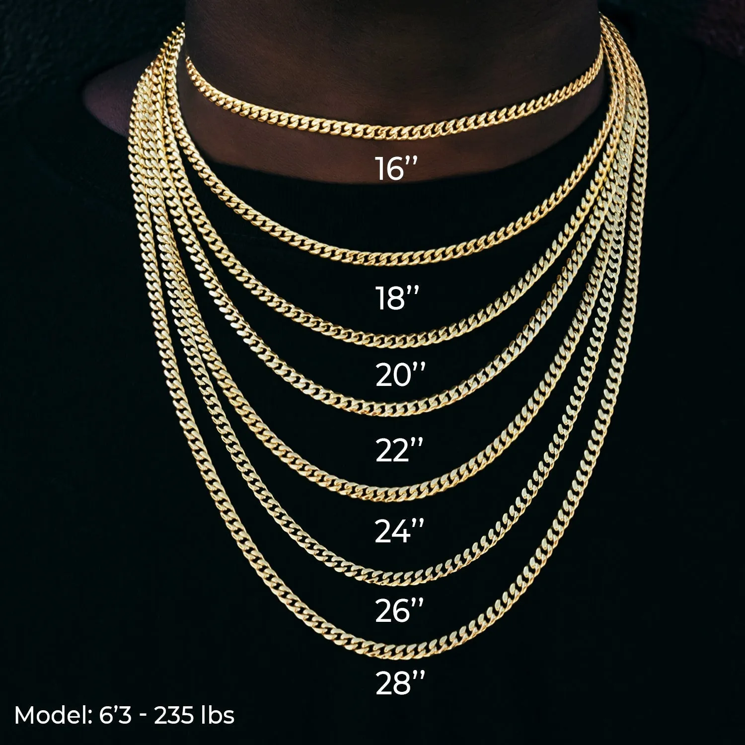 Diamond Cuban Link Chain in White Gold - 12mm