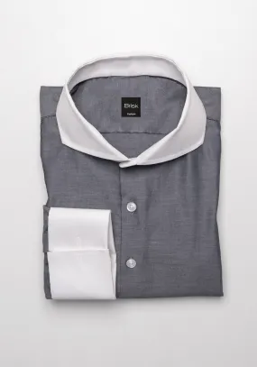 Egyptian Steel Grey Twill Shirt