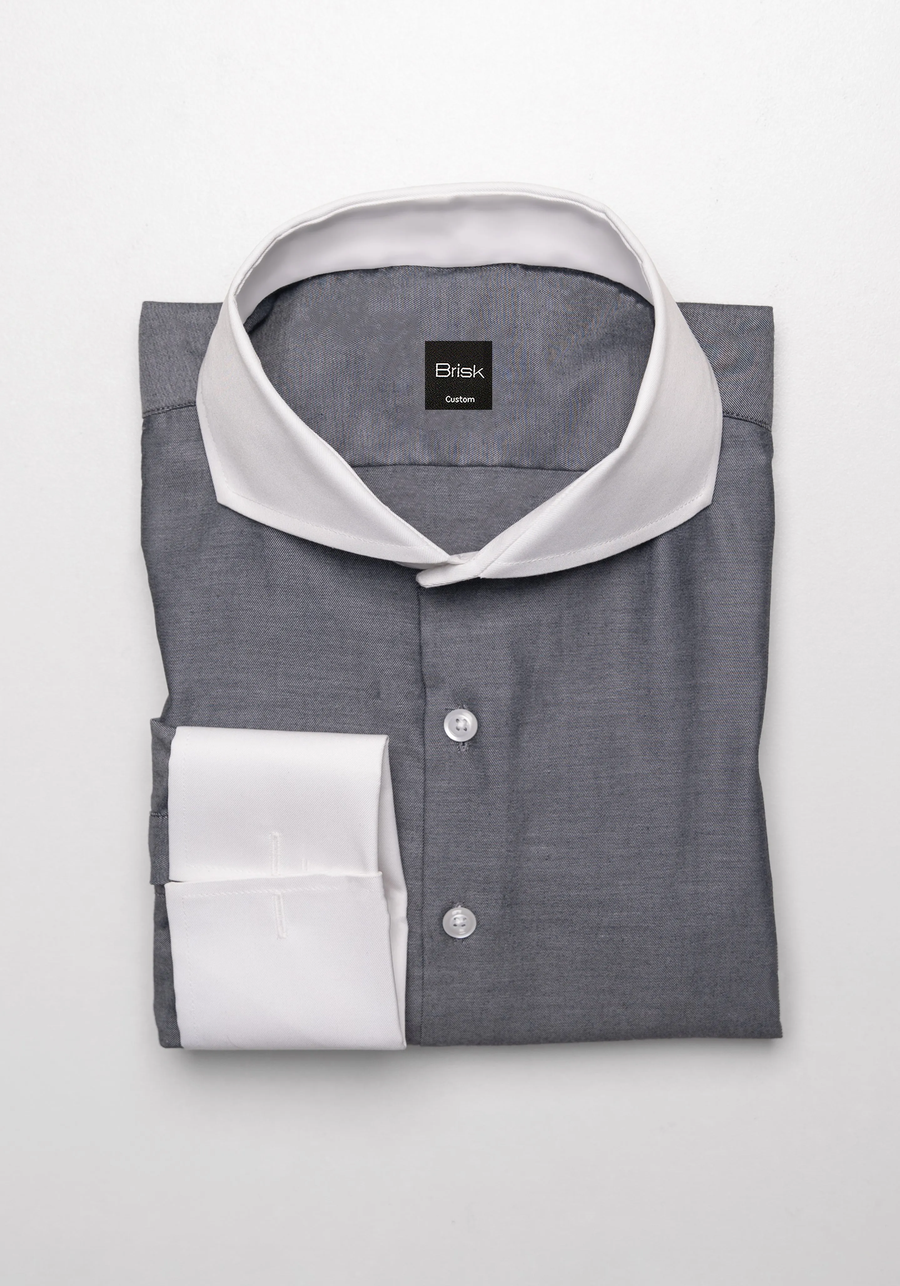 Egyptian Steel Grey Twill Shirt