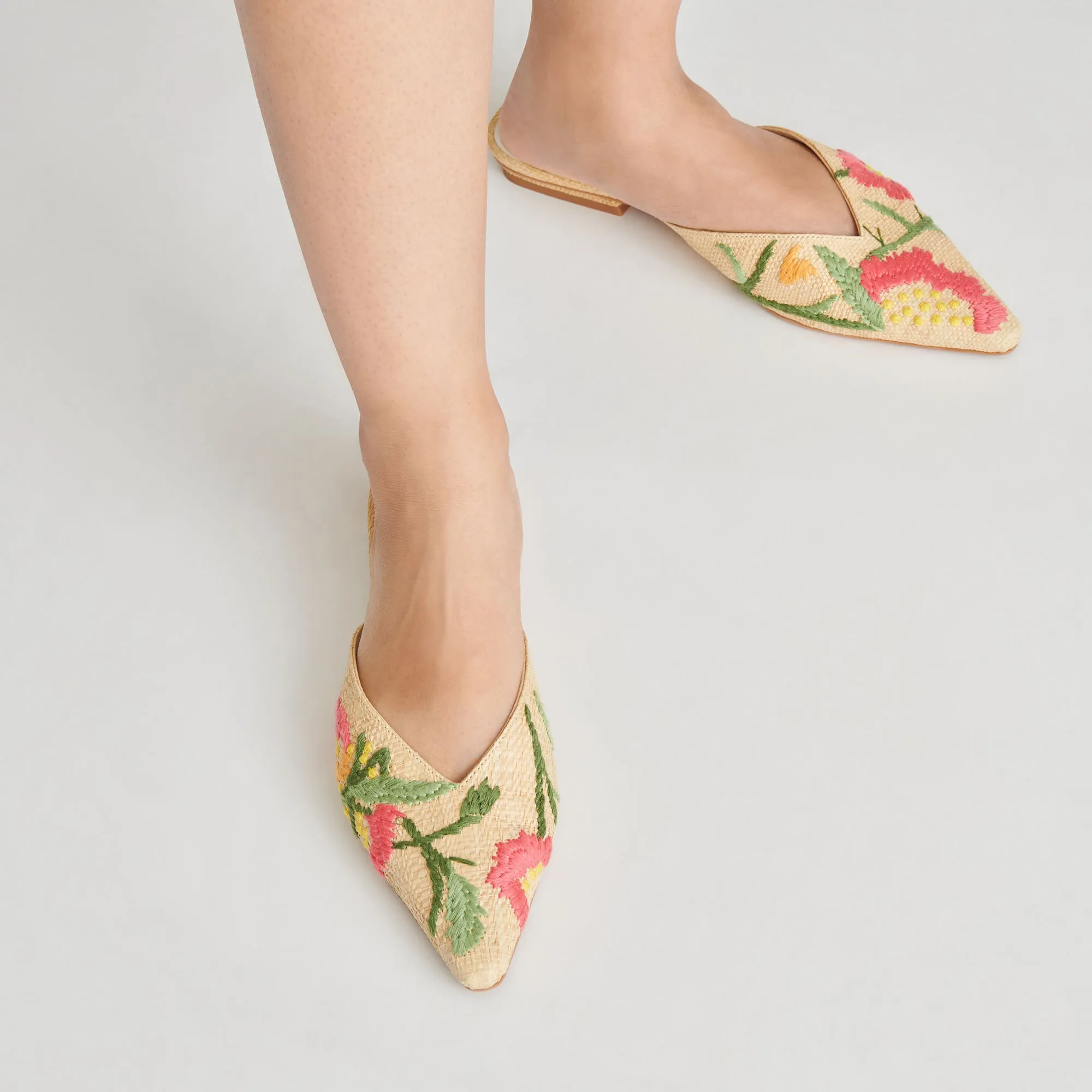 ELM FLATS FLORAL MULTI RAFFIA