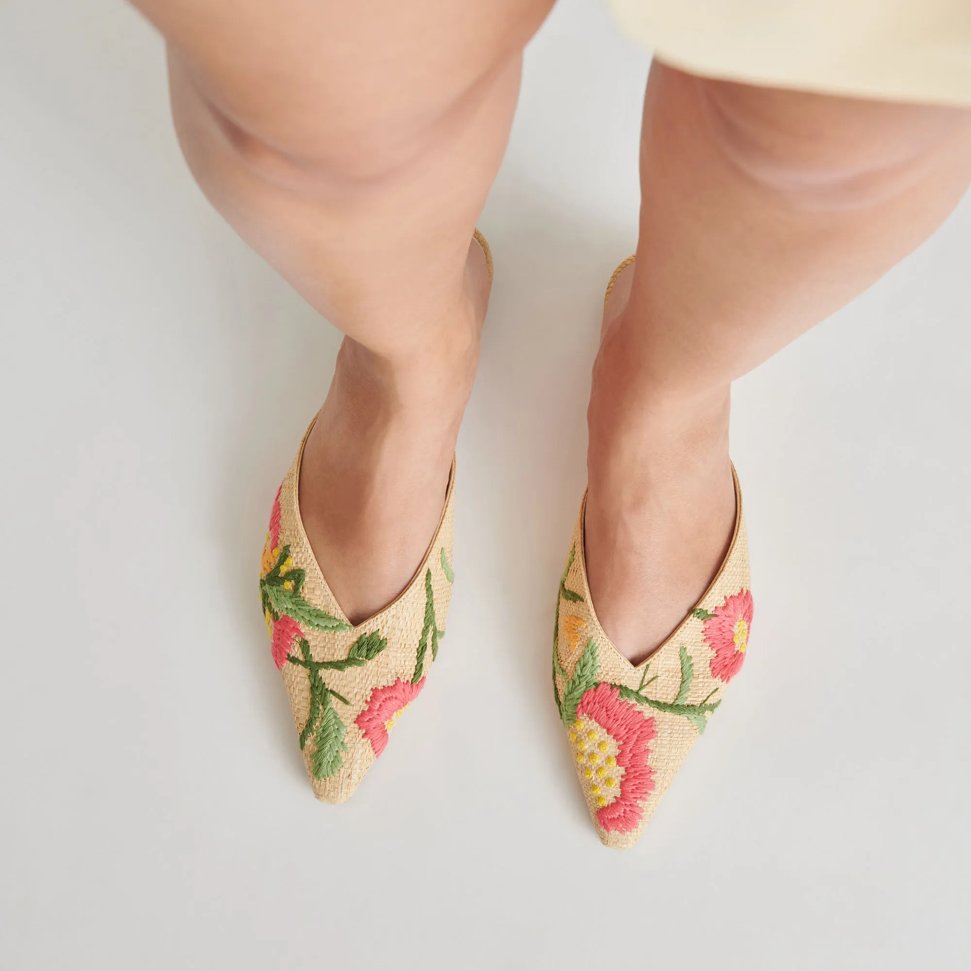 ELM FLATS FLORAL MULTI RAFFIA