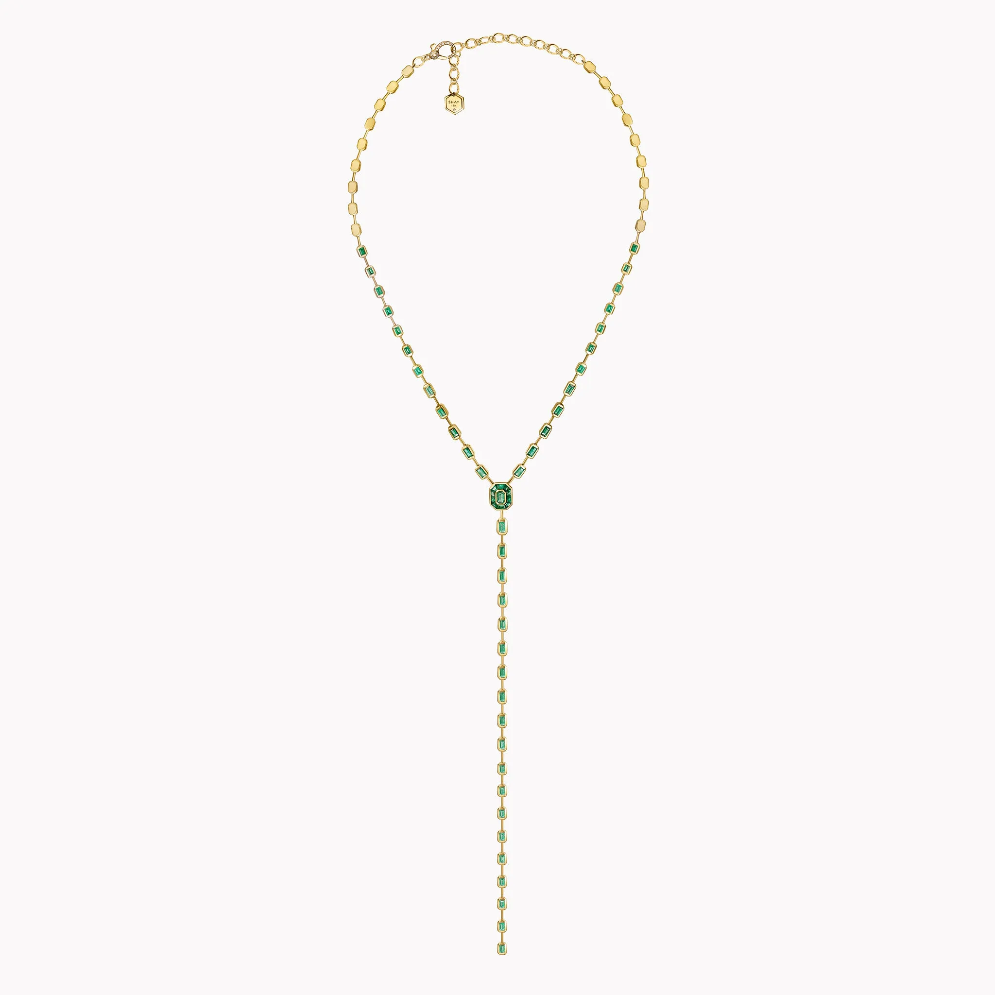 Emerald Illusion Y Necklace