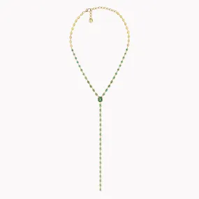 Emerald Illusion Y Necklace