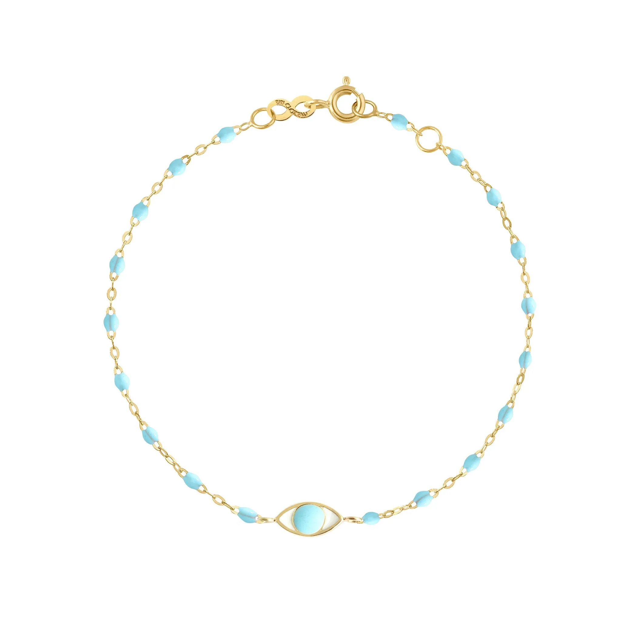 Eye Classic Gigi Turquoise bracelet, Yellow Gold, 6.7"