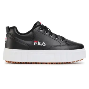 Fila women's shoe sneakers in leather with wedge Sandblast L 1011035.25Y black