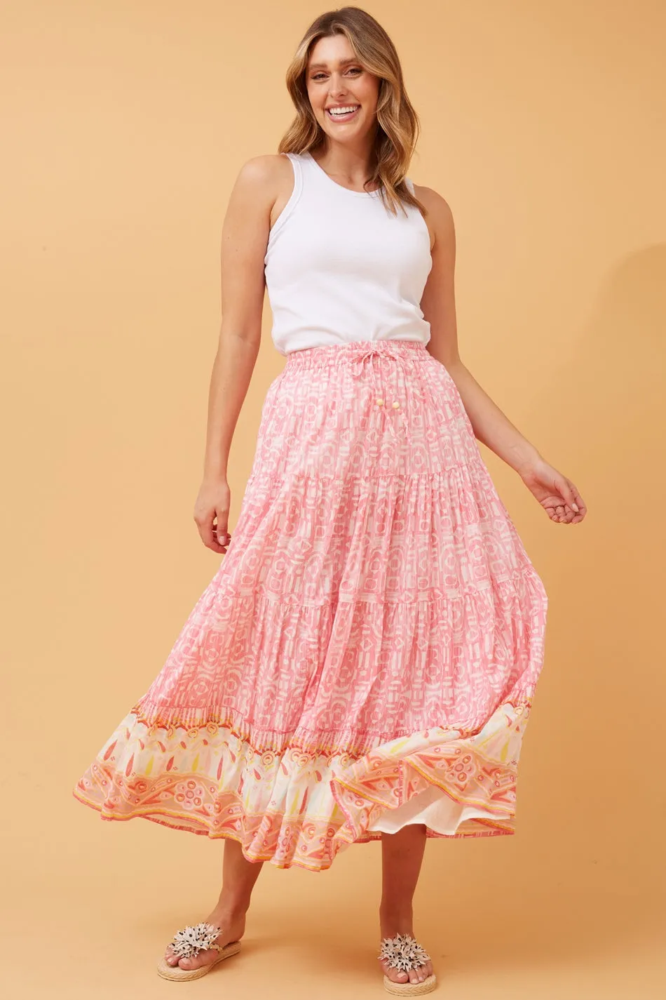 FLEURY BOHO MAXI SKIRT