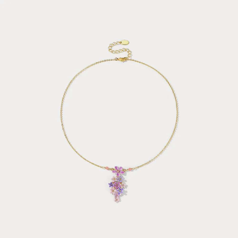 Forget-Me-Not Flowers Necklace