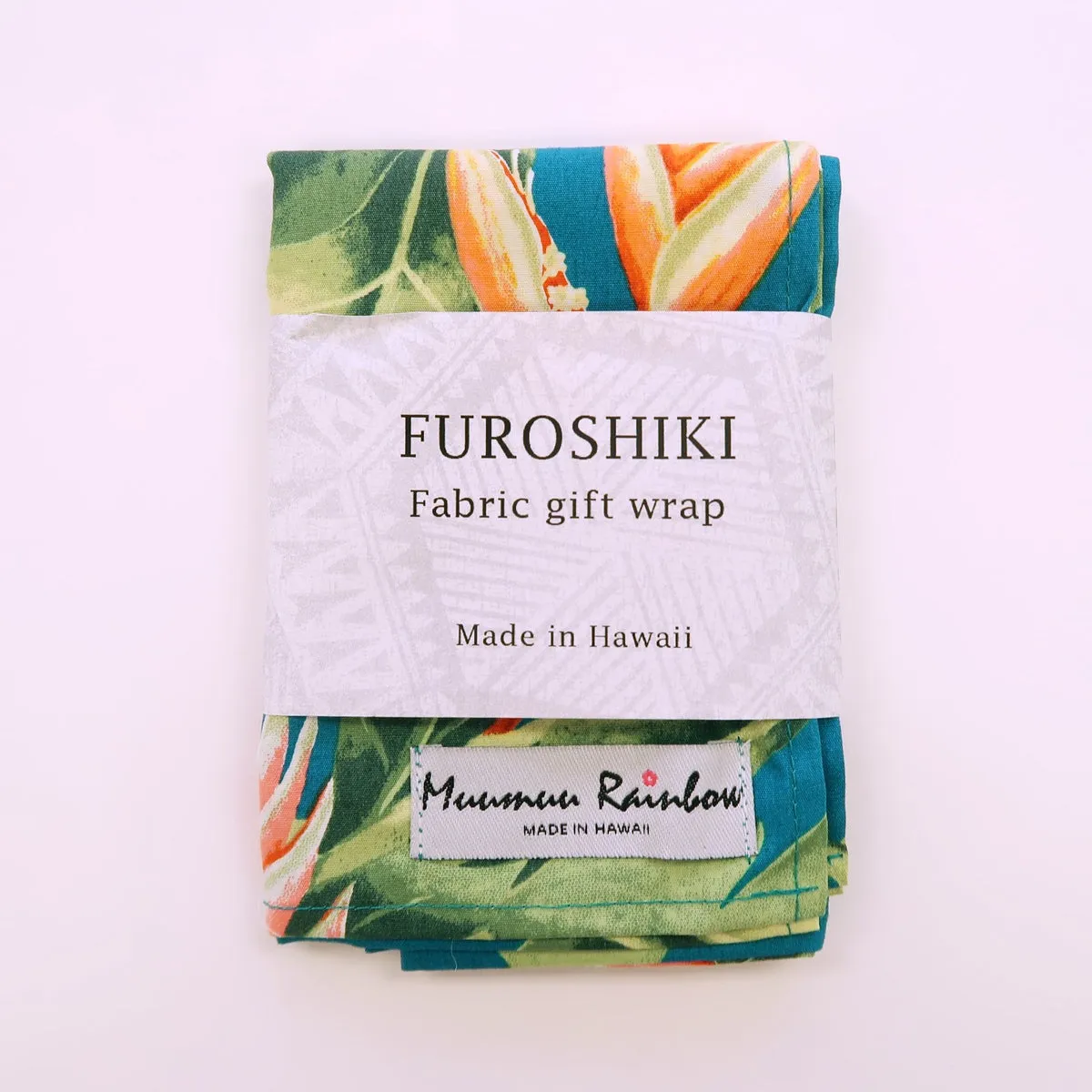 Gift Wrap Furoshiki | Eco Wrapping Cloth Birds of Paradise Floral Print | Small-Large