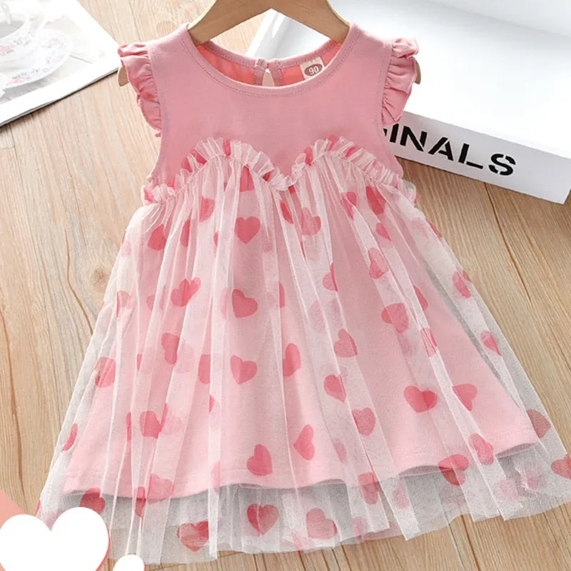 Girls Summer Sleeveless Chiffon Brand New Dress