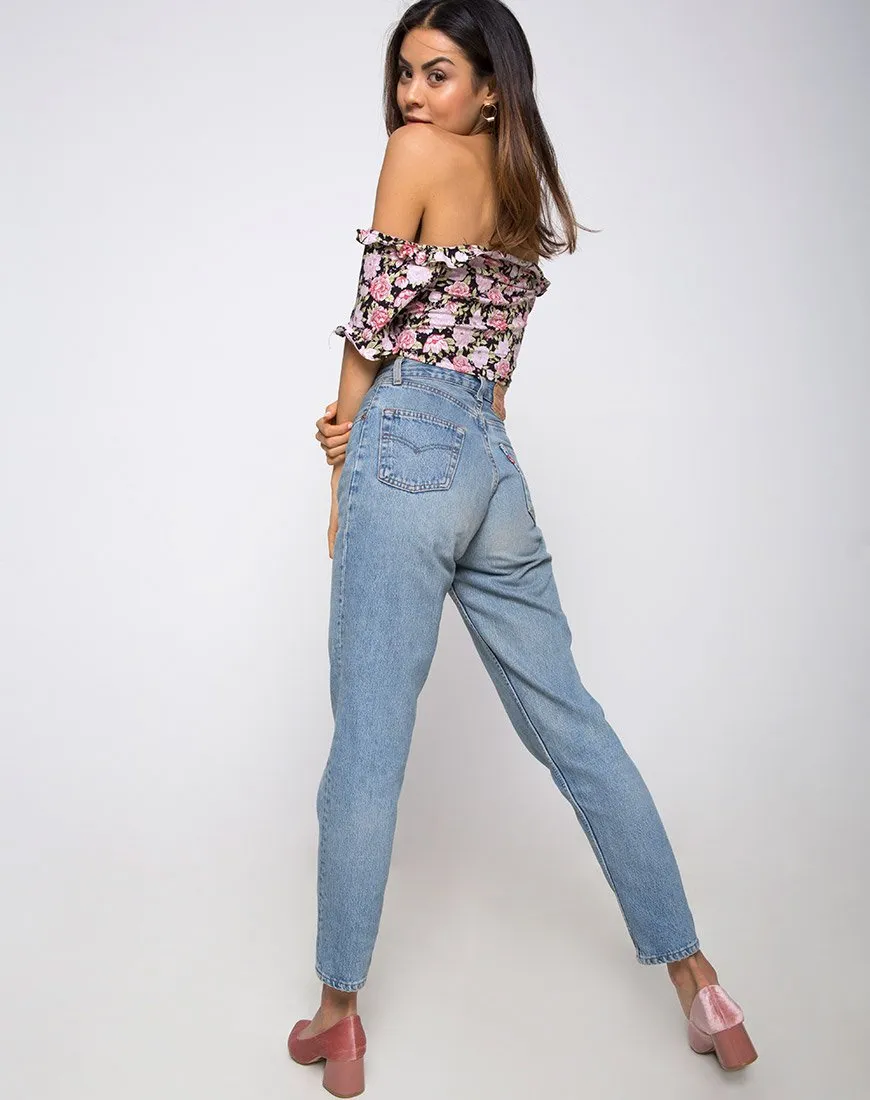 Glior Crop Top in Bloom Floral