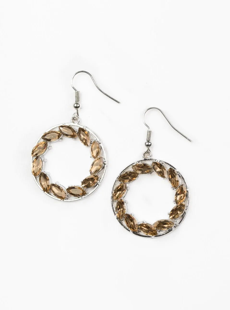 Global Glow Brown Earrings