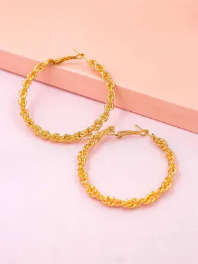 Gold Deb Hoops