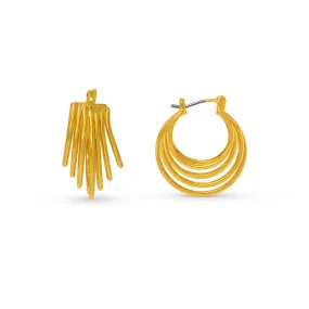 Graduated Cage Hoop Earrings