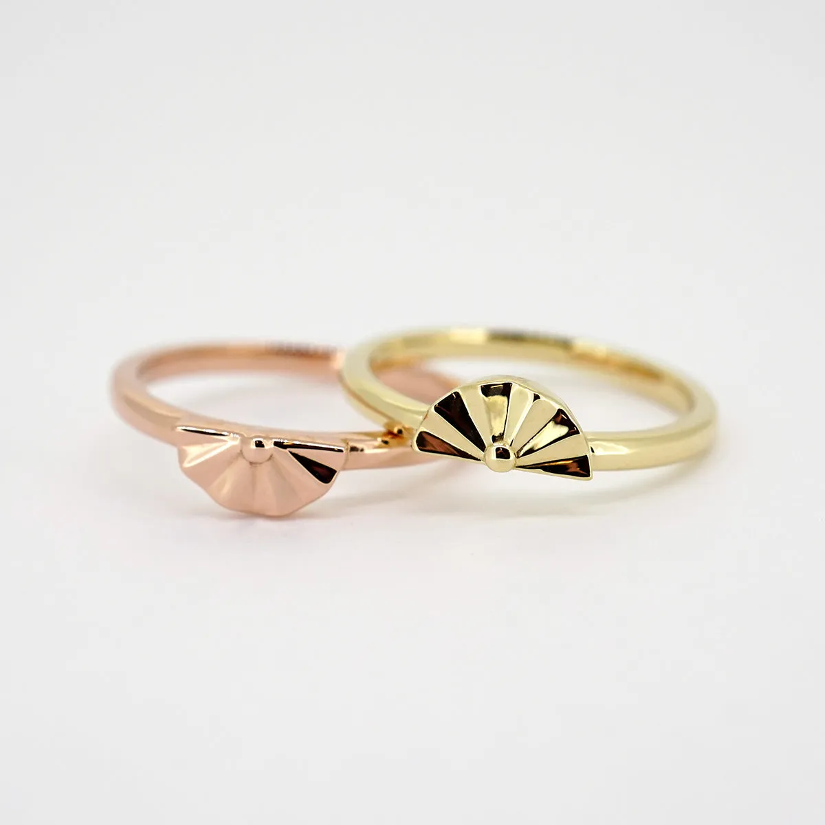 Half Flower Stackable Ring