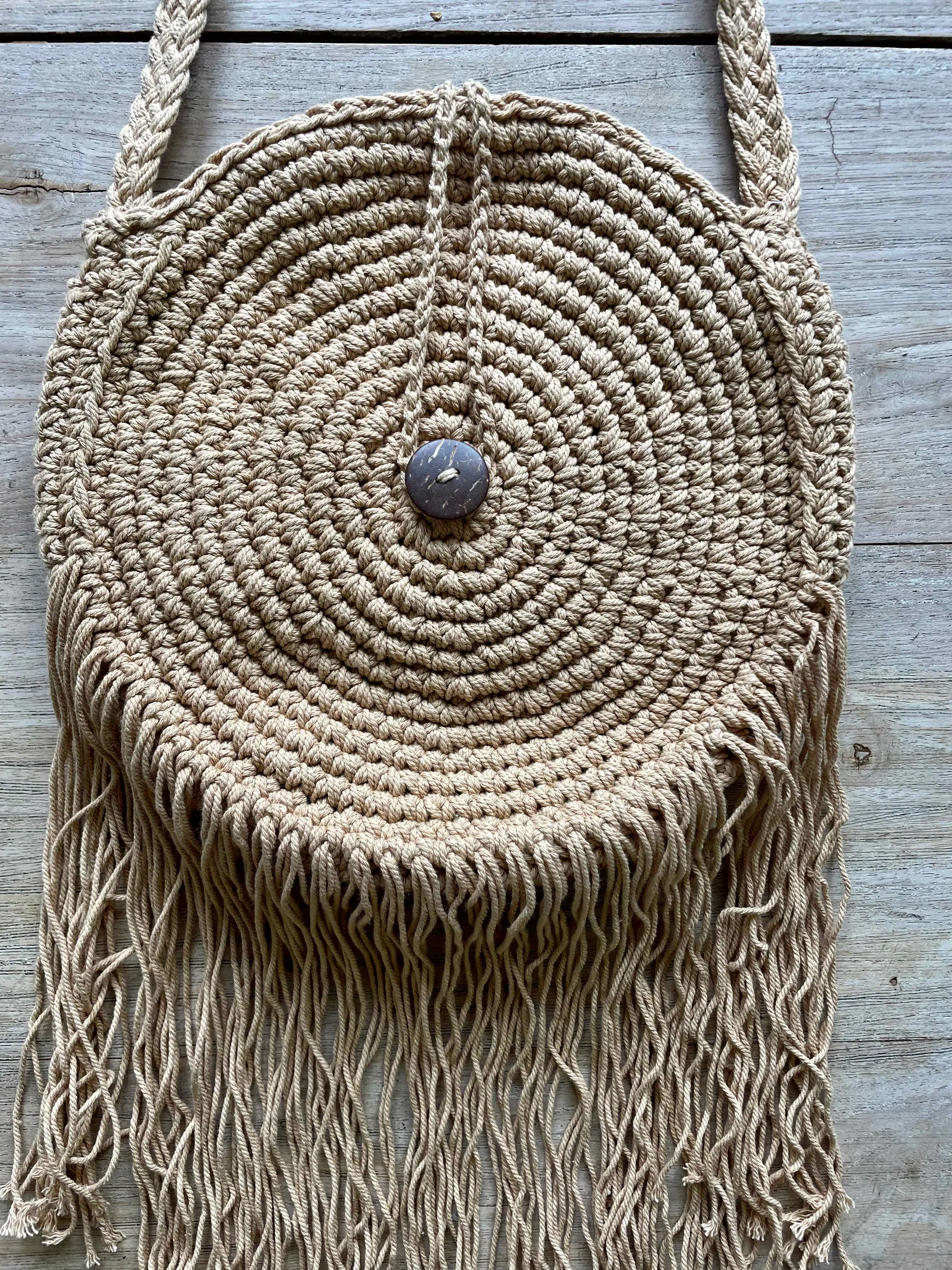 Hendrix Fringe Bag - Caramel