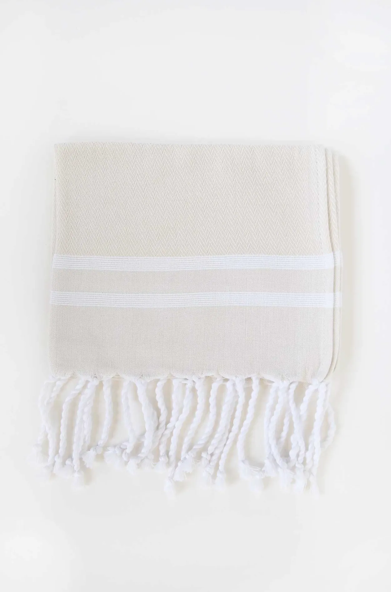 Herringbone Guest Towel Two Stripes - Final Sale 25% off