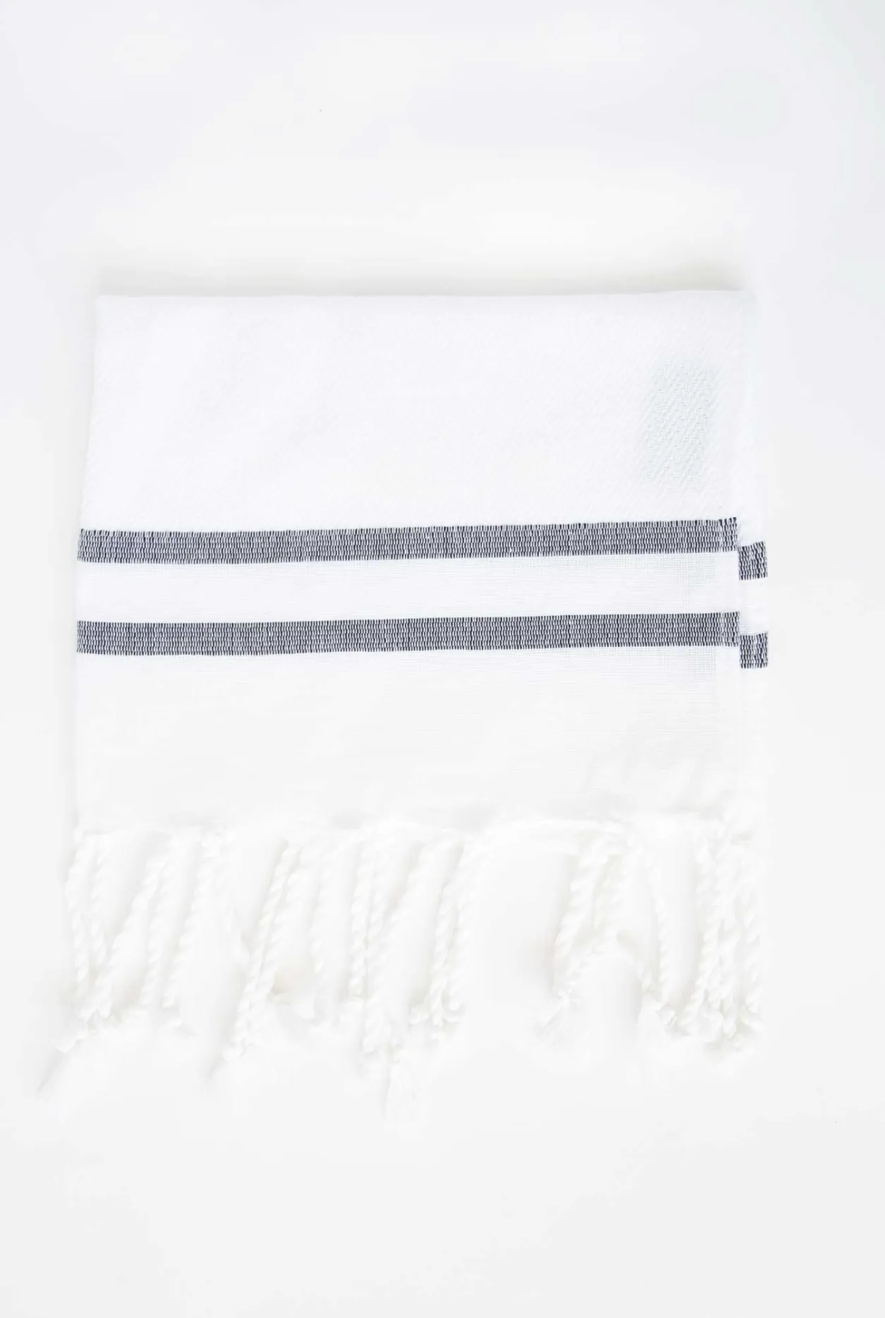 Herringbone Guest Towel Two Stripes - Final Sale 25% off